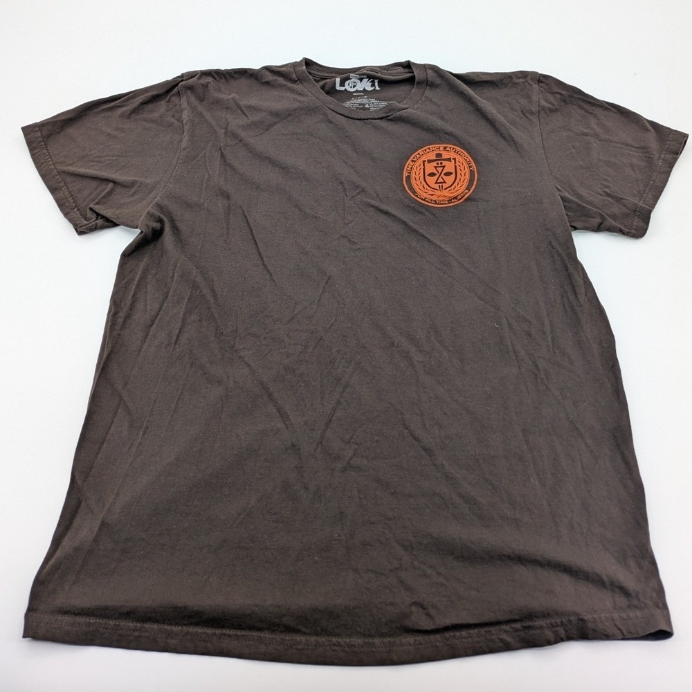 Marvel Loki Time Variance Authority Men's T-Shirt Size Large Brown
